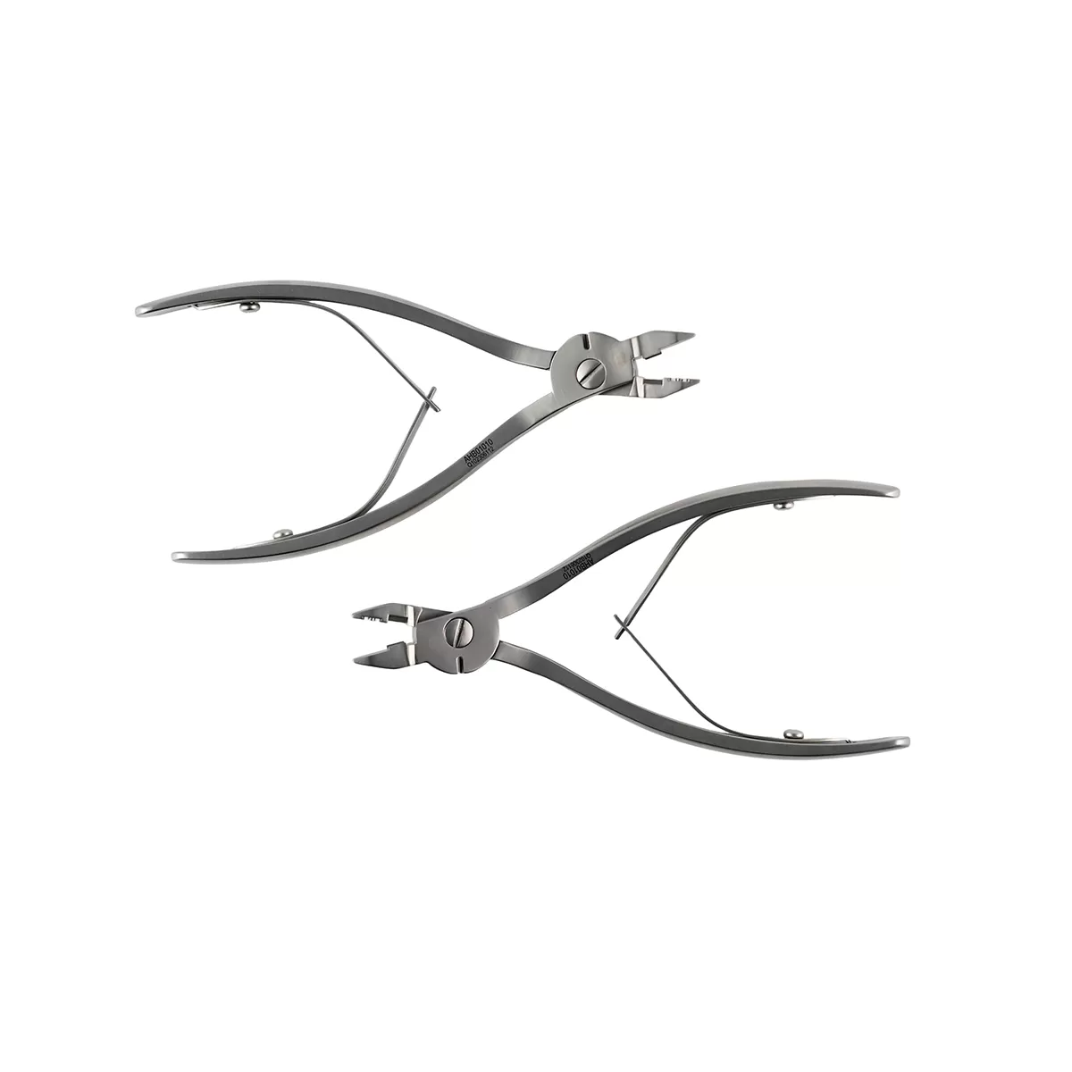 Curved Plate Bending and Cutting Forceps