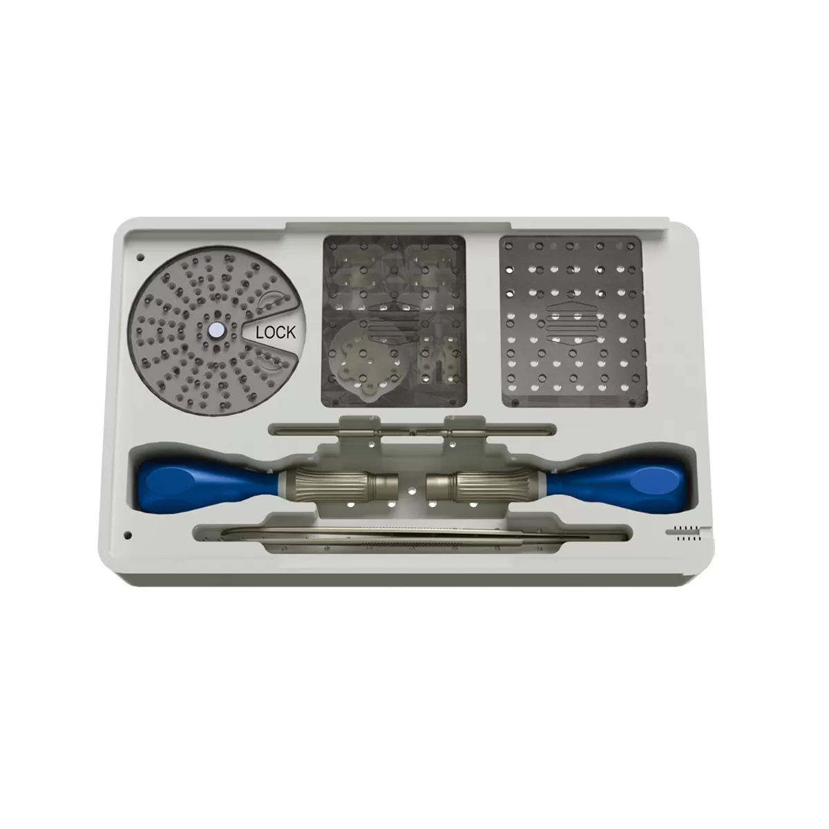 Burr Hole Cover, for shunt, 5 holes - Ultra Low Profile