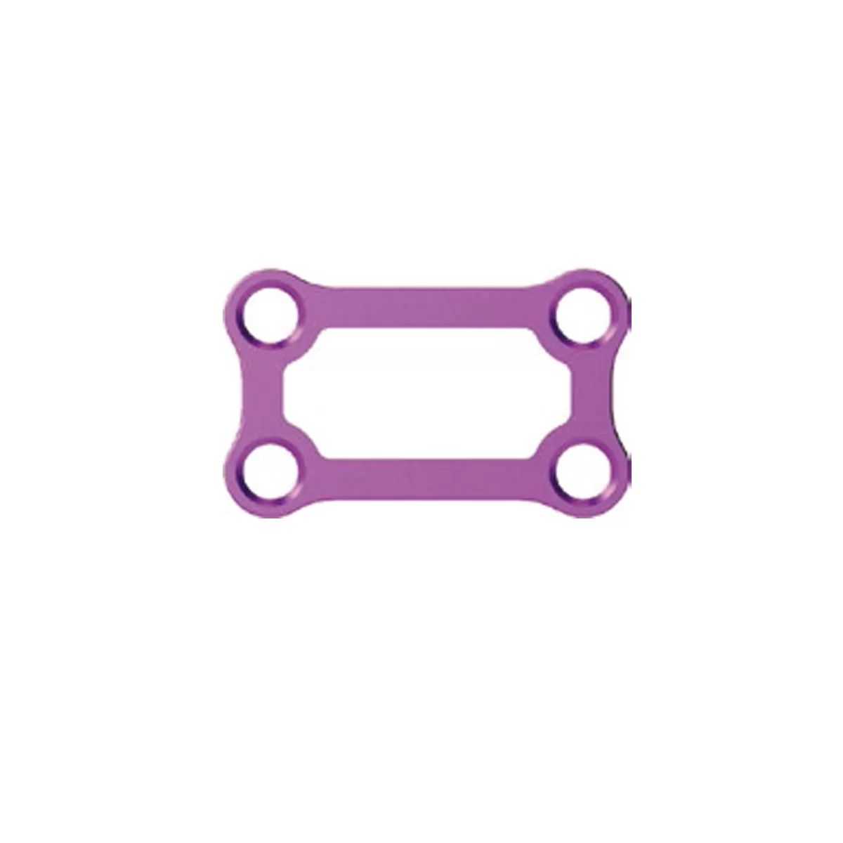 Rectangular Plate, 4 holes - Low Profile